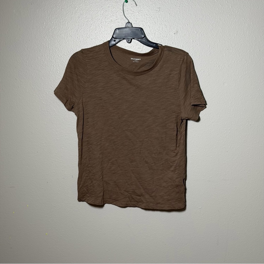Old Navy Brown Women‎ Everywear T-Shirt Casual Minimalist size XS
